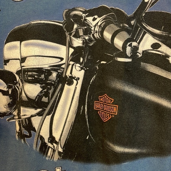 Harley Davidson Motorcycles Vintage Blue Rock Hill, SC Graphic T-shirt size M - Picture 9 of 16